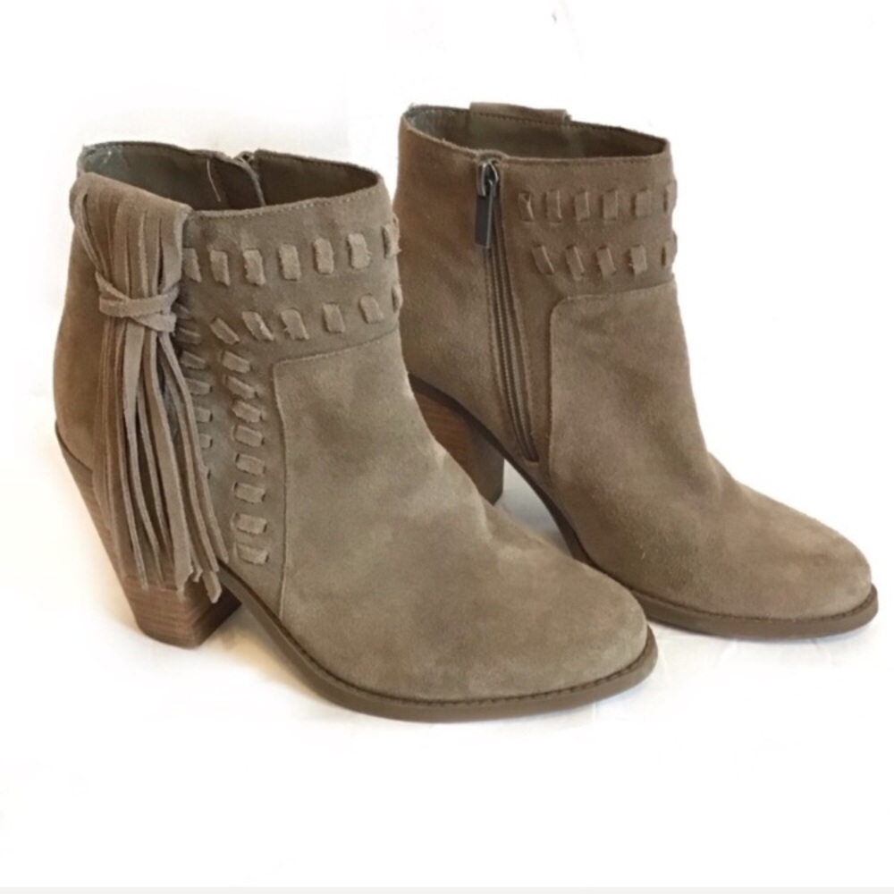 Jessica Simpson “Chassie” Suede Tassel Booties